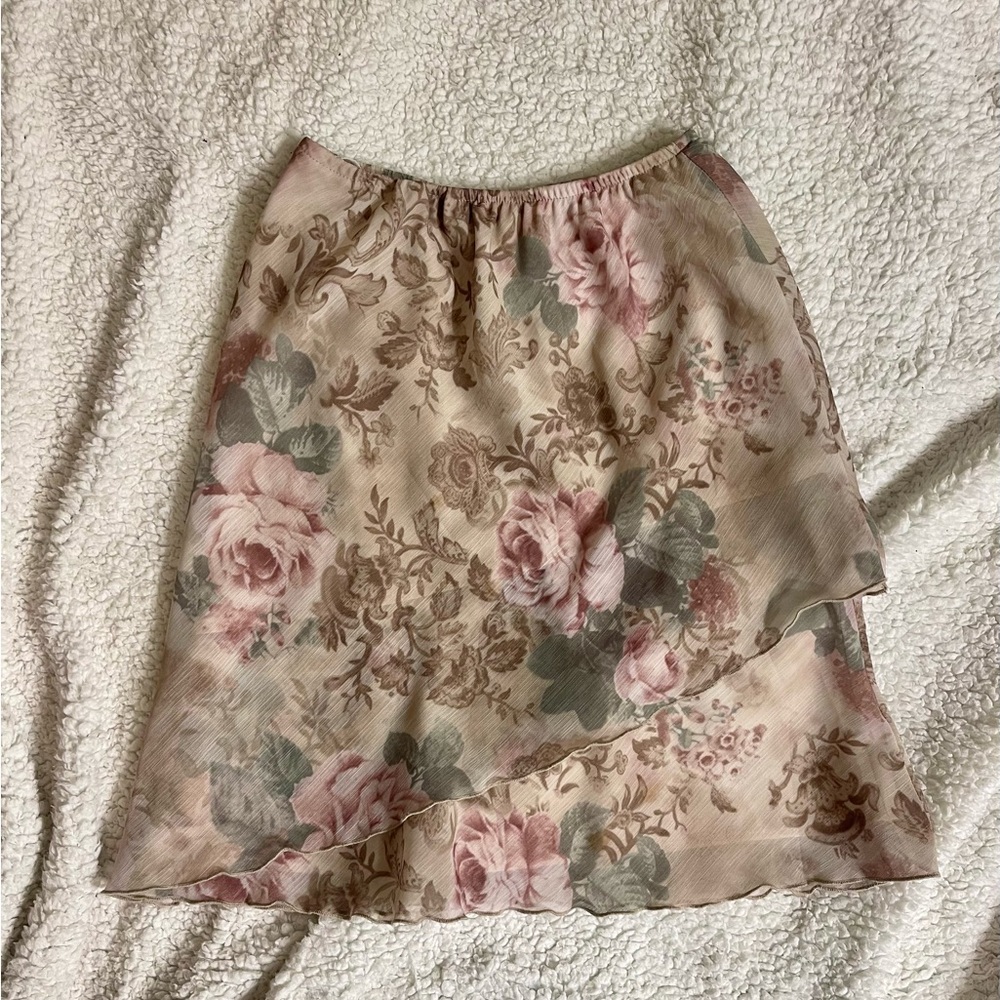 Floral Pink Skirt